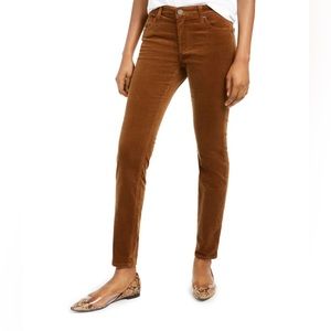 NEW! Nordstrom Kut from the Kloth Diana Skinny Corduroy Pants Cognac Brown Sz 10